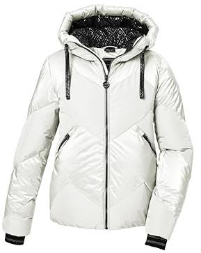 Killtec Damen Ksw 100 Wmn Ski Qltd Jckt Skijacke/Funktionsjacke in Daunenoptik mit abzippbarem Schneefang
