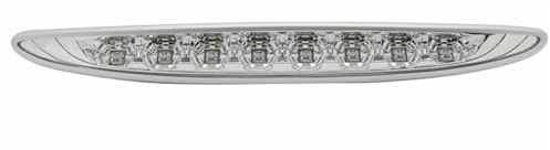 Zcera Fanalino Posteriore Per MINI Per COOPER R50 R53 02-06 LENTE ROSSA LED TERZA LAMPADA LUCE STOP FRENO POSTERIORE Fanale Posteriore Auto(Clear)