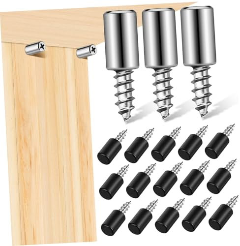 WOONEKY 20stücke Regalschraubstifte Mit Ärmeln Einschraub-regalstifte Aus Eisen Für Küchenschränke Und Holzregale Regalstützen Für Schnelle Verbesserung Und Höheneinstellung