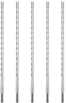 hsawbit Steinbohrer-Set mit SDS-Plus-Schaft, 8 mm x 310 mm, Hammerbohrer, Steinbohrer, Wolframkarbid-Spitze für Beton, Ziegel, Zementwände, Stein, 5 Stück
