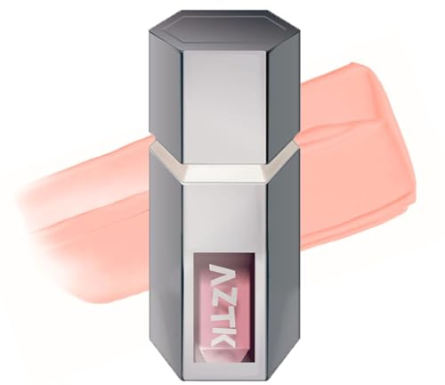 AZTK Liquid Blush, AZTK Jello Color Liquid Blush, AZTK Blush Lotion, Liquid Blush with Sponge Head, Soft Liquid Blush for Cheeks, Silky Cream Blush, Matte Nude Pink Orange Makeup Blusher Cream(#05)