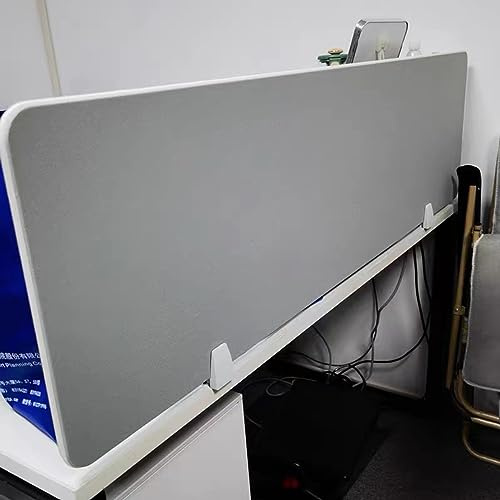 Akustische freistehende Trennwand für Schreibtisch, 30 x 100 cm, Sichtschutz für Arbeitsplätze und Bibliothekstische