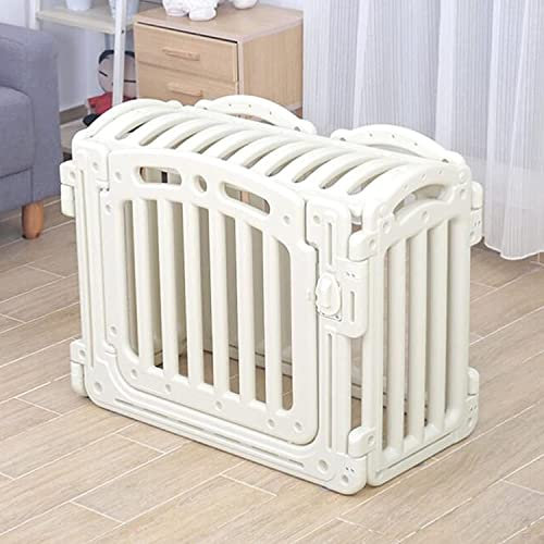 Haustierkäfig, Haustierkäfig, Hundehütten, zusammenklappbarer Haustierkäfig, Laufstall für Kleintiere, Käfig aus Kunststoff, DIY-Hofzaun, Haustierlaufstall mit Tür, Welpentrainingslösung (Fa