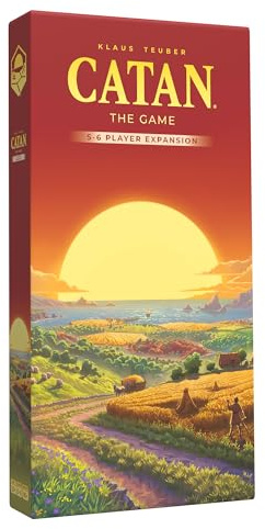 CATAN 6. Ausgabe, Erweiterung für 5–6 Spieler, Brettspiel, ab 10 Jahren, 3–6 Spieler, 60–90 Minuten Spieldauer