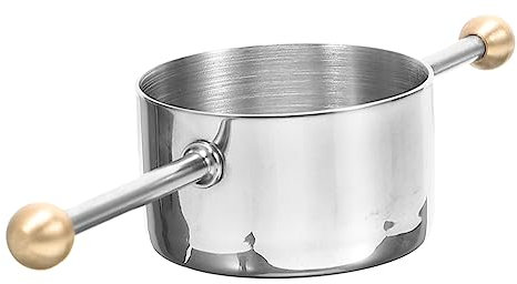 HOMOCONO Professional Stainless Steel Double Bead Jigger Measuring Cup for Accurate Liquid Measurements Cocktails and Beverages Essential Bartending Tool for Home and Bar Use