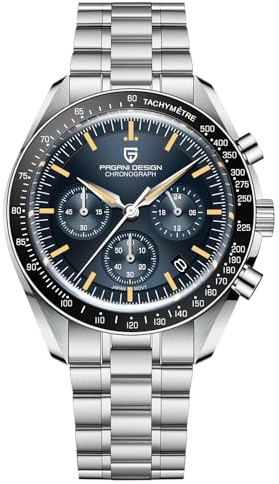 Pagani Design 1701 V6 Moon Armbanduhr Herren Quarz Chronograph Uhren Japan VK63 Uhrwerk Edelstahl Wasserdicht Sportuhr