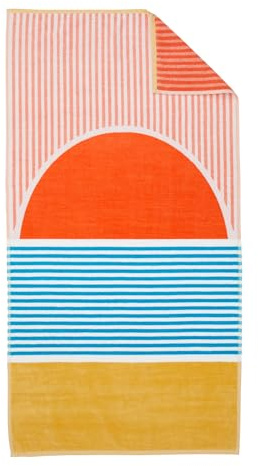 Loon & Lake Luxury Oversized Beach Towels - Beach Sunset | Oversized 40 x 70 | Crafted from 100% Combed Cotton | Ultra Plush & Super Soft | Rays Collection