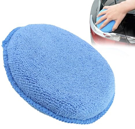 Spugne autolavaggio – strumento per la cura del veicolo, applicatore di cera polacca | morbido riutilizzabile da 5 pollici – per moto, camion, dettagli auto, rivestimento in ceramica, pulizia interna