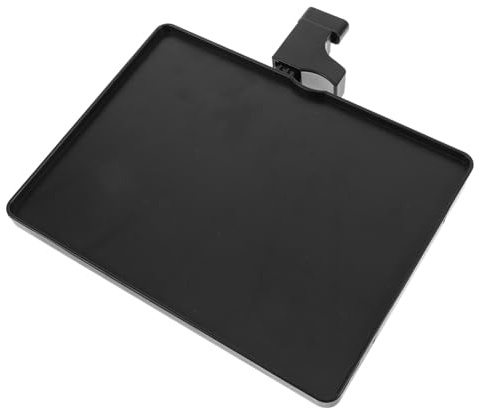 Notenständerablage N5 Schwarz 22x16cm für Noten und Handy | Klemmhalterung für 1 bis 3, 5cm Rohr, Kunststoff, Live Streaming und Konzert