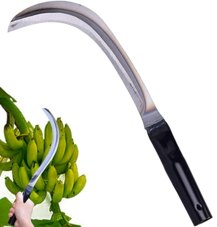 Genérico Hoz De Jardín Herramienta | Herramienta De Jardinería para Desbroce,32 Cm Cortadora Ligera Y Resistente para Campo Sendero Granja Jardín Plantación Selva Exterior