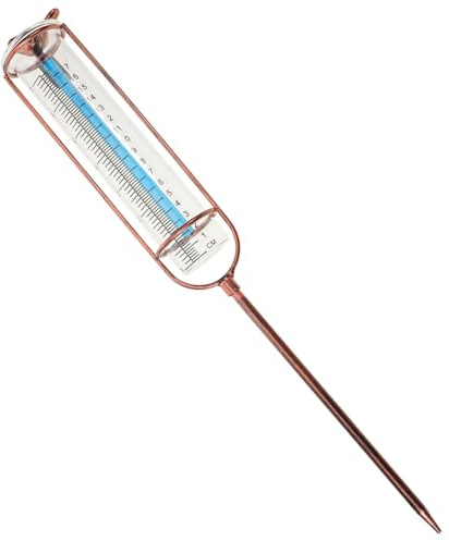 CLISPEED Pluviomètre Extérieur Tube à Essai pour Jardin Mesure Précise des Précipitations Et Fer Robustes Stabilité Accrue Usage Extérieur Pelouse Et Ferme
