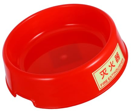 ORFOFE Dark Plastic Fire Extinguisher Base Stand Fire-resistant Support Holder for Extinguishers Stable Non-tip Storage Organizer for Home and Workplace Safety