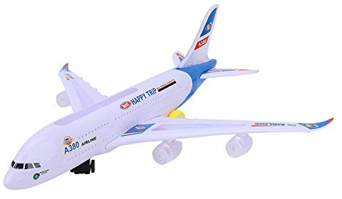 Generic Leksaksflygplan Coola och Roliga Elektriska Modellflygplan med Ljud och Ljus för Barn 43 Cm Långa A380-flygplan (modellflygplan)