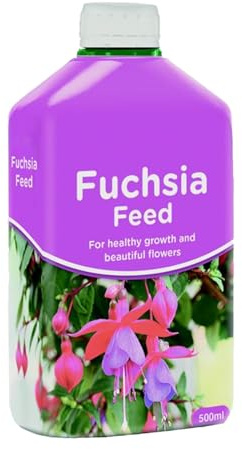 Fuchsia Feed, Easy-to-Apply, Encourage Healthy Foliage, Encourage Healthy Foliage, Strong Root Development, Improve Plant Vitality, Long-Lasting, Indoor and Outdoor Use, 500ml