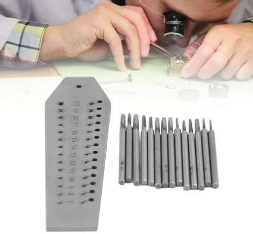 YUKERMARB Juego de Machos y Terrajas Micro, Kit de 14 Piezas para Reparación de Relojes con Placa de Tornillos Miniaturas de 0.7mm-2mm para Fabricación de Joyería y Reparación de