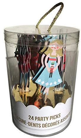 Meri Meri Party Urlaub Nussknacker Picks und Cupcake Topper