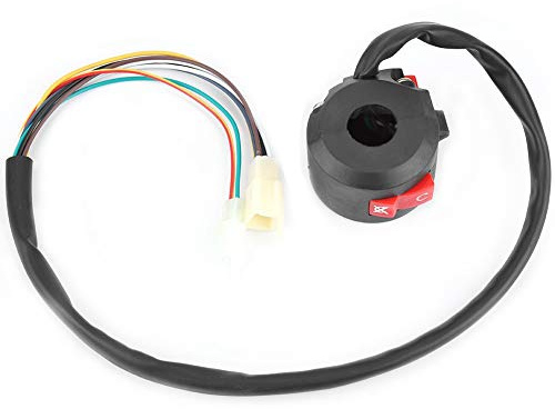 Interruptor Para Moto Manillar Izquierdo Start Kill ON OFF Luz Compatible con Quad Interruptor De Arranque y Control De Luces Para Motocicletas Con Manillares De 22mm