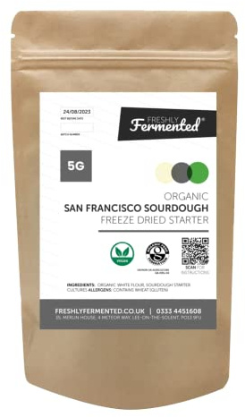Freshly Fermented – Organic & Vegan Certified Freeze Dried Sourdough Culture, San Francisco Style