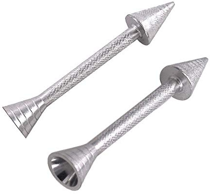 2 Stück Kuchendekoration Stick Aluminiumlegierung Kuchen Dekoration Stab Zuckerguss Creme Rose Blume Sticks Blume Nagel Backen Gebäck Kegel Halter Kuchen Dekoration Werkzeuge