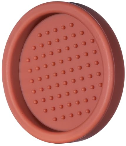 YoiYee Coffee Tamper Mat, Round Brown Silicone, for 49mm 51mm 53mm 57mm 58mm Tamper, Non-Slip Espresso Tamping Station, Barista Tool