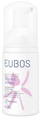 ESPUMA DE DUCHA DE EUBOS INTIMATE WOMAN | Espuma de ducha suave para la zona íntima feme-nina | Mantiene el nivel de pH | Con aloe vera, Hamamelis y nopal | Vegana | 100g