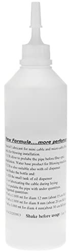 CableMarkt - Lubrifiant Semi-Liquide Blanc pour l'insertion de câbles à Fibres optiques dans des tuyaux de Section 4-12 mm 500 g