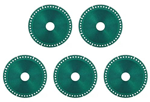DEWIN Unzerstörbare Scheibe，5 Stück Ultradünnes Sägeblatt mit 100 mm x 20 mm Diamant-Ultradünnschnitt-Sägeblatt Kompatibel für Holz Metall Kunststoff Glasfaser Stein Schleifen von Materialien