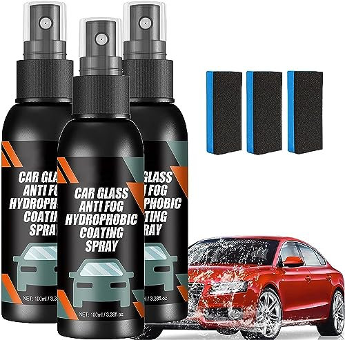 EXQST Spray antivaho para Parabrisas de Coche, Spray antivaho para Gafas, Spray antivaho y antilluvia para Cristales de Coche