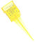 Sosoport Rain Gauge Water Gauge Lawn Water Measuring Tool Lawn Sprinkler Gauge Rain Sprinkler Gauge Rainfalls Meter Rainfalls Measuring Cylinder Rain Water Meter Snow Gauge Pvc Yellow