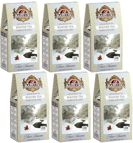 BASILUR Winter Tea Tè nero in foglie con aggiunta di mirtilli rossi 100 g (6)