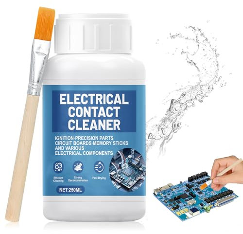 AllisWay Contact Cleaner, Pulitore Contatti Elettrici, Detergente per Contatti, Velocità di Asciugatura Elevata, Utilizzato Principalmente per Pulizia di Circuiti Stampati, Pezzi Metallici, Ferramenta