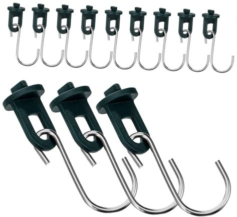 VANZACK Gewächshausaufhänger Für Rankgitter Pflanzenhaken Aus Metall Gewächshauszubehör Drehhaken Zum Aufhängen Von Pflanzen Gewächshaus-drehwerkzeug Langlebig Und Einfach Zu