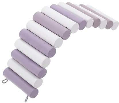 UTHCLO Puente de Madera Colgante para Chinchillas y Hámsters, Plataforma para Escalar, Madera Natural, 6 Cm de Ancho X 20 Cm de Largo, Accesorio para Jaulas de Pequeños Roedores,