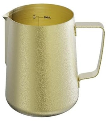 Jarras para Espumar leche Tazas de espuma leche barista acero inoxidable Barista del arte latte(600ml)