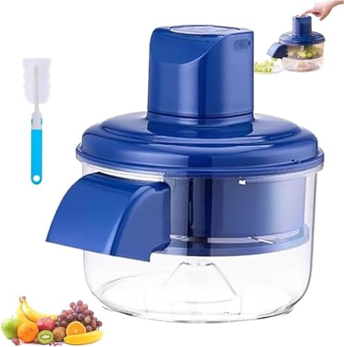 Pelador manual de frutas, herramienta peladora de uvas, descorazonador de frutas, procesador manual de frutas, operación de prensa, multifunción, contenedor compacto, para cocina doméstica