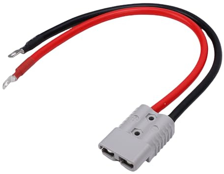 SIXRUN 175A Cavo di Collegamento per Carrelli Elevatori, Cavo di Sconnessione Batteria con Connettore Anderson 4AWG 25mm² Filo in Silicone per Carrelli Elevatori, Camion, ATV,