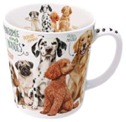 Kaffeebecher Hundebande, Kaffeetasse Tassen Teetassen Kaffeepott Henkelbecher Hunde, 500 ml