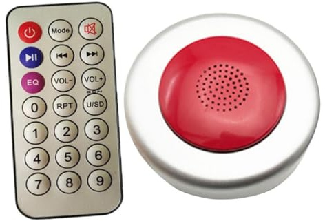 FewNvWa Generatore di Peti Telecomandato – Accessorio Divertente, Generatore di Suoni Realizzato in Materiale PP, Portatile, Adatto per Feste, Compleanni E Us, Rotondo d'Argento