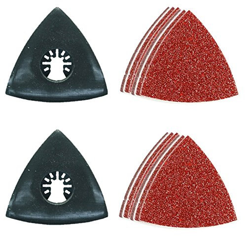 42 x TopsTools FAKA42SK Fast Fit Sanding Kit Compatible with Dewalt Stanley Black and Decker Bosch Fein (Non-StarLock) Makita Milwaukee Parkside Ryobi Worx (Fast Change) Workzone Multitool Accessories