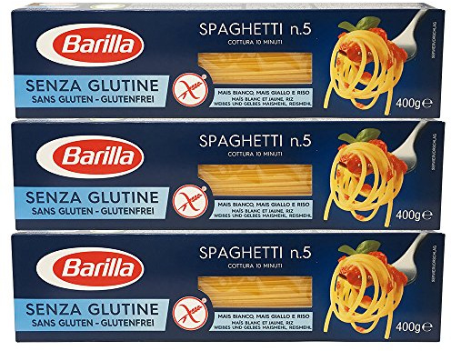 3 x Barilla Spaghetti 400 g Senza Glutine Glutine Pasta Nudeln Gesundheitsnahrung