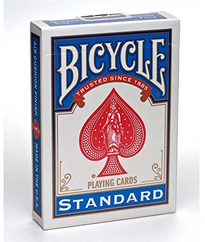 Bicycle Poker Size Standard Index Playing Cards (Blue or Red)