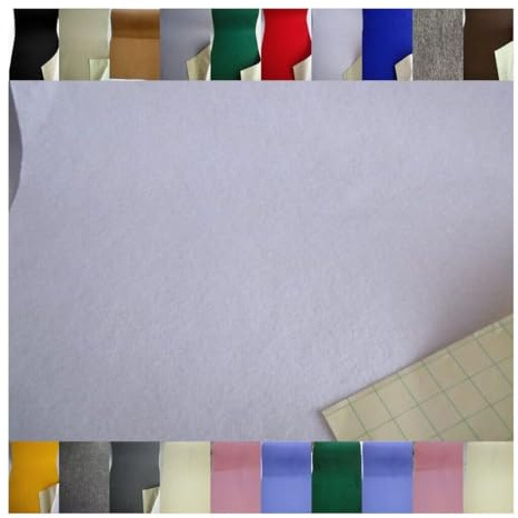 Fabrics-City weiß 100cm breit- selbstklebend Wollfilz Stoff Klebefilze für Diy, Bastelprojekte, Dekoration, Möbel, Schule, Handwerk, kreative Gestaltung, Anleitungen, 2886