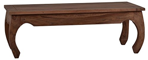 MiaMöbel Couchtisch Colombo 90x40x45 cm Kolonialstil Massivholz Sheesham Sheesham Natur