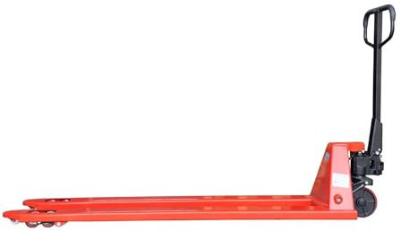 echoENG Transpallet manuale | Lunghezza forche lunghe 1800 mm | Portata 2000 kg | Ruote in PU | Carrello sollevatore pallet | MA SL E182
