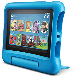 Fire 7 Kids tablet, 7 Display, ages 3-7, 16 GB, (2019 release), Blue Kid-Proof Case