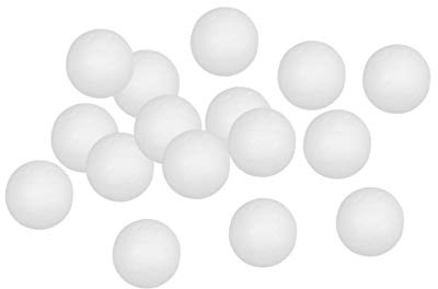 HEALLILY Styroporkugeln 2Cm Ø 100 Stück Schaumstoffbälle Bastelmaterial Für DIY Weihnachtsanhänger Und Christbaumschmuck Dekoration