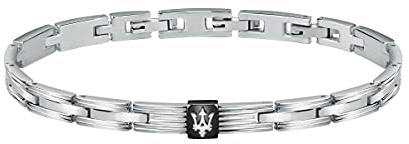 Maserati JEWELS Herren Armband aus Stahl, schwarz PVD - JM420ATK04