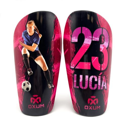 Oxum Sport - Personalisierte Fußballschienbeinschoner für Kinder und Erwachsene - Personalisieren mit deinem Foto, Nummer und Namen.-Gama One.