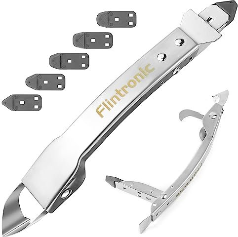 Flintronic Silikonentferner Werkzeug, 10-Teiliges Silikon Werkzeugschaber mit Dichtung Werkzeug, Silikon Entfernen Werkzeug, Abdichtung, Dichtmittelelentferner für Küche Badezimmer Fenster Spüle Boden