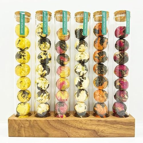 Coffret 48 boules de Thé Noir aux fleurs
